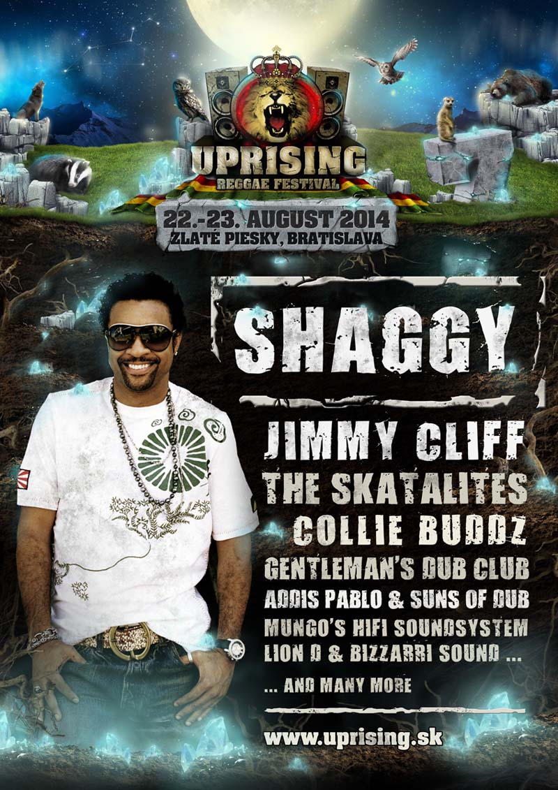 Headlinerom festivalu Uprising bude Shaggy
