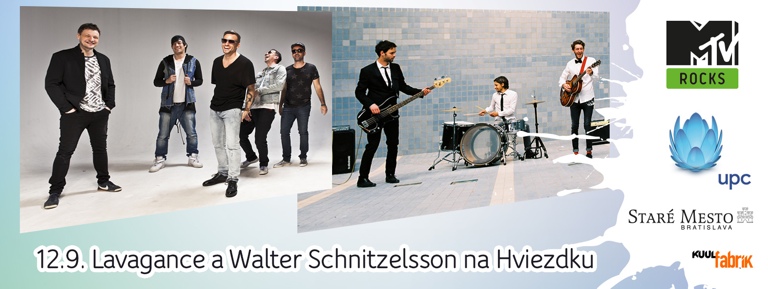 MTV prinesie do centra Bratislavy koncerty Lavagance a Walter Schnitzelsson, vstup bude voľný